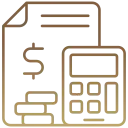 Document and calculator icon