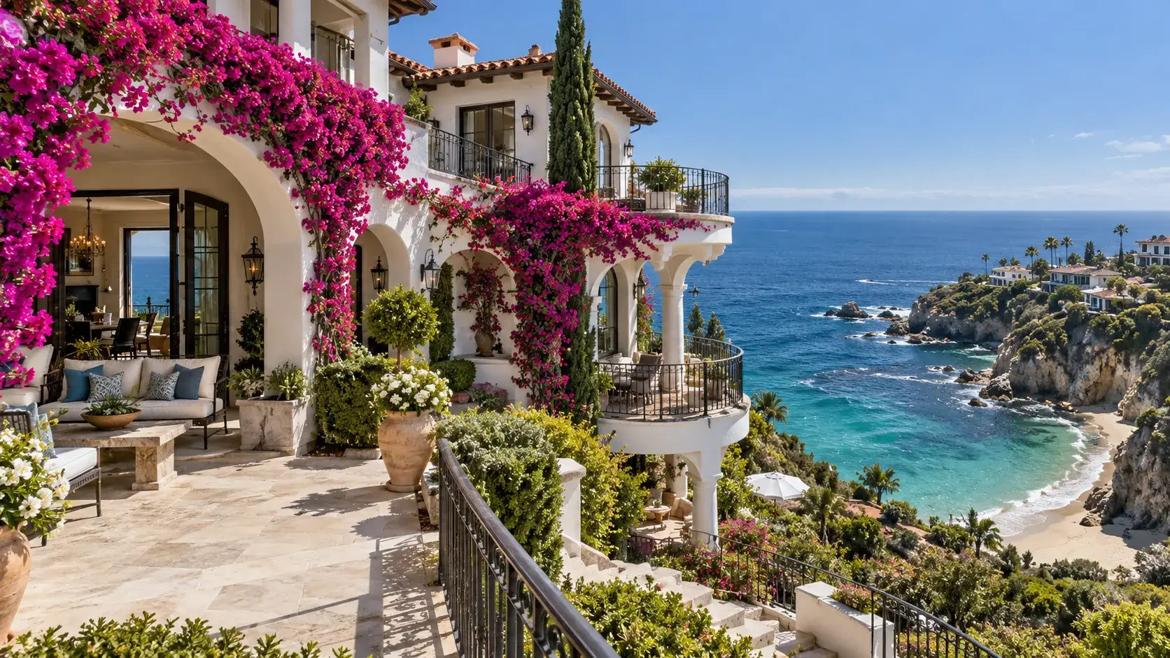 Mediterranean Villa Overlooking Turquoise Cove